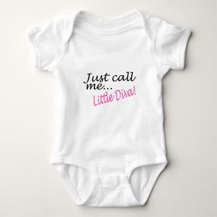 Just Call Me Little Diva Baby Bodysuit