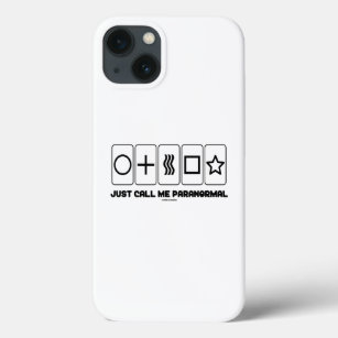 Just Call Me Paranormal Zener Cards iPhone 13 Case