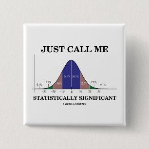 Just Call Me Statistically Significant 2 Inch Square Button