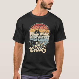 Just Cellin Retro Cello Funny Cellist Musician Orc T-Shirt