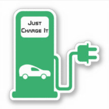 Just Charge It Custom-Cut Vinyl Sticker