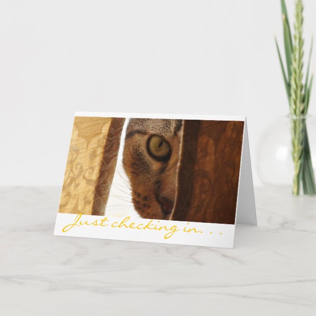 Just checking in. . . card (Front)