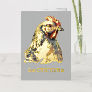 Just CHICKEN in Note Card