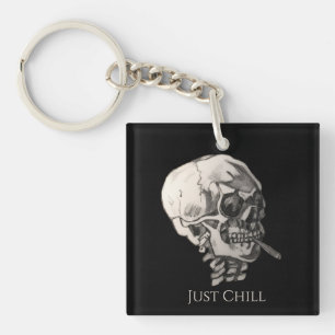 Just Chill Skull  Keychain