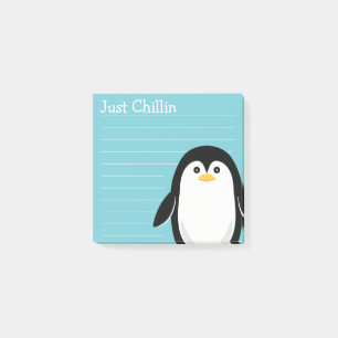 Just Chillin Baby Penguin Post-it Notes