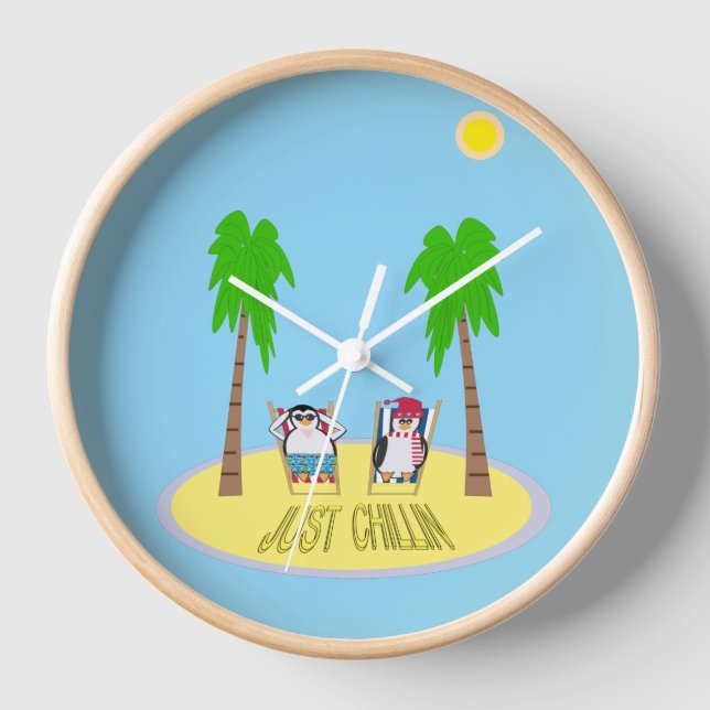 Just Chillin Design  Clock (Front)