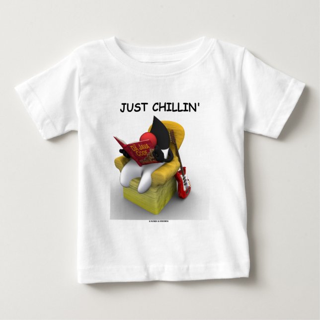 Just Chillin' (Java Duke Mascot Character) Baby T-Shirt (Front)