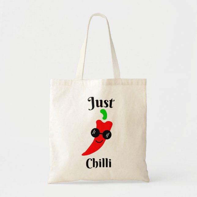 Just chilling chilli tote bag (Front)