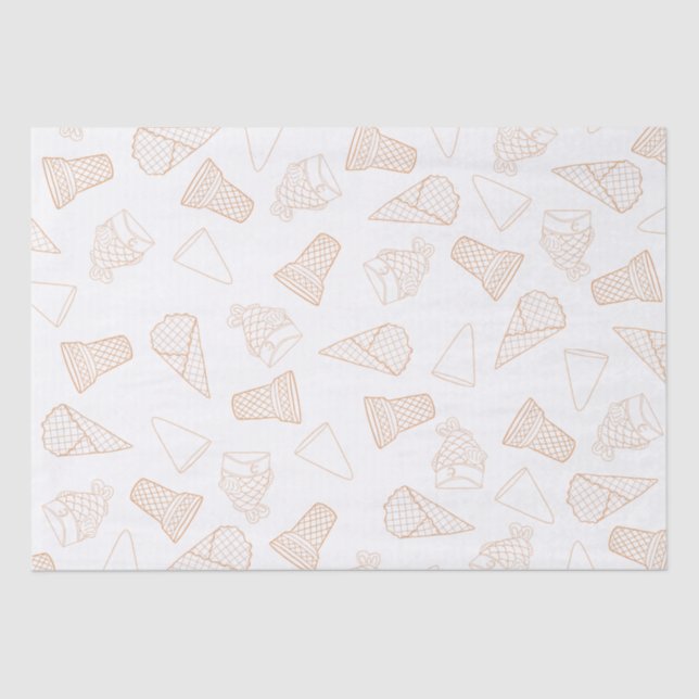 Just Cones Orange Tissue Paper (Front)