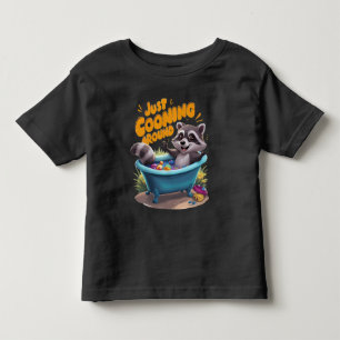 Just Cooning Mischievous Raccoons Bath Adventure Toddler T-shirt