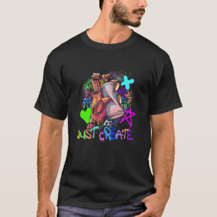 Just Create  Spray Paint  Graffiti Artist T-Shirt