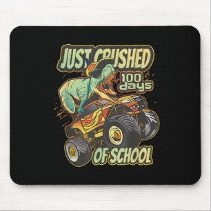 Just Crushed 100th 100 Days Dino Monster Truck Boy Mouse Pad