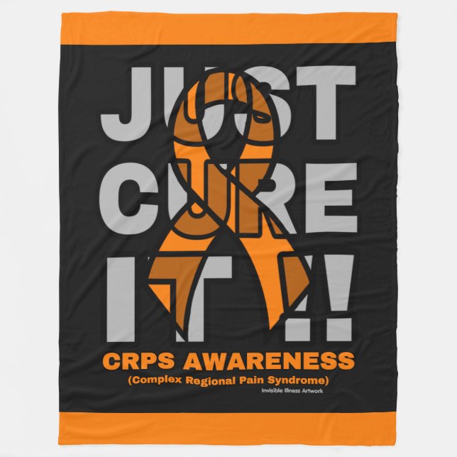 JUST CURE IT...CRPS FLEECE BLANKET (Front)