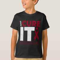 Just Cure It Sickle Cell Anemia Scd Awareness Ribb