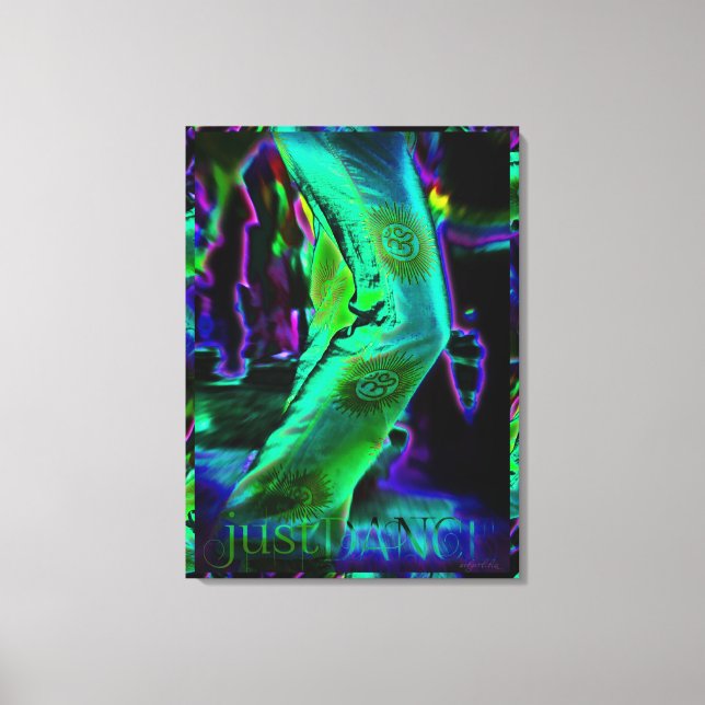 Just Dance Psychedelic  Colours Wrapped Canvas (Front)