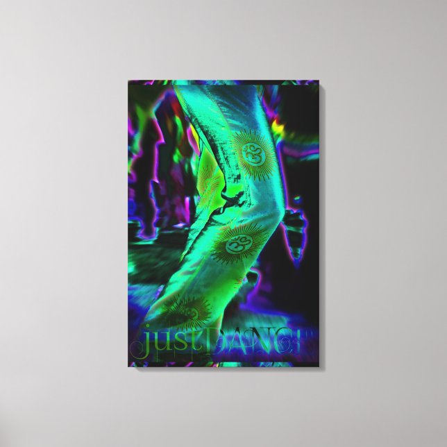 Just Dance Psychedelic  Colours Wrapped Canvas (Front)