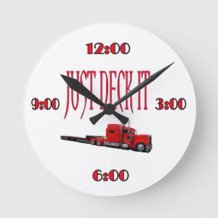 Just Deck It Round Clock
