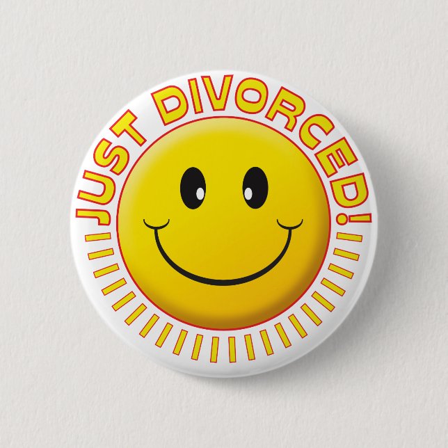 Just Divorced 2 Inch Round Button (Front)