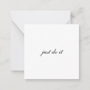 Just Do It – Motivational Baseball & Trucker Hat  Card