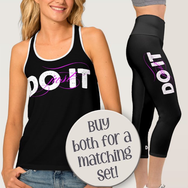 Just DO IT Women's Exercise Capri Leggings (Creator Uploaded)