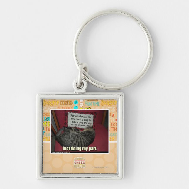 Just doing my part. keychain (Front)