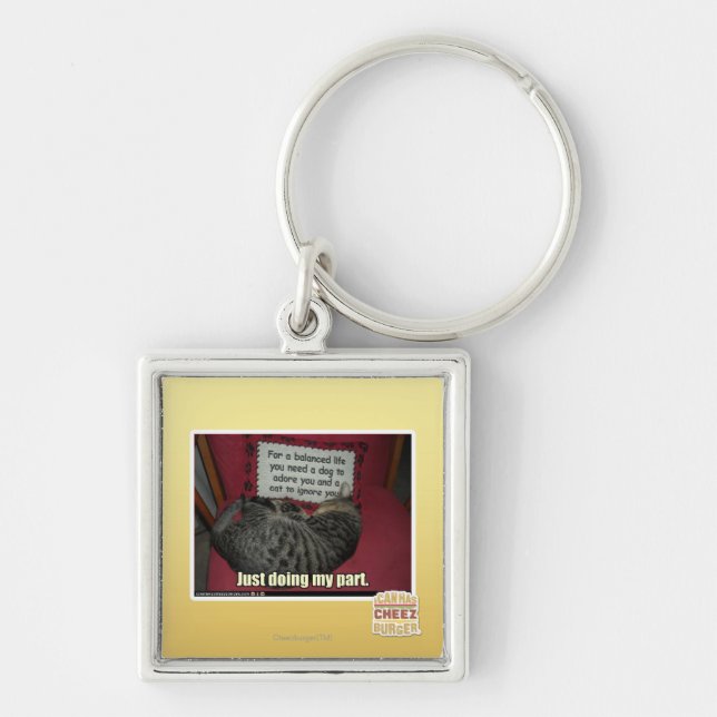 Just doing my part. keychain (Front)