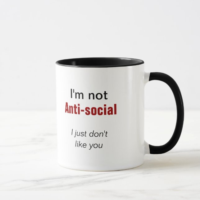 Just don't like you slogan mug (Right)