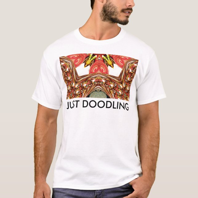 Just Doodling: African Print Basic T-Shirt print (Front)