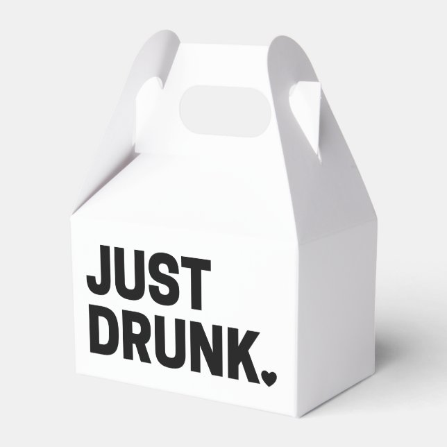 Just Drunk Favor Box (Front Side)