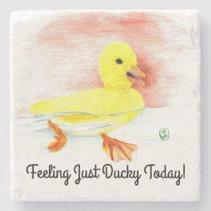 "Just Ducky" Stone Coaster