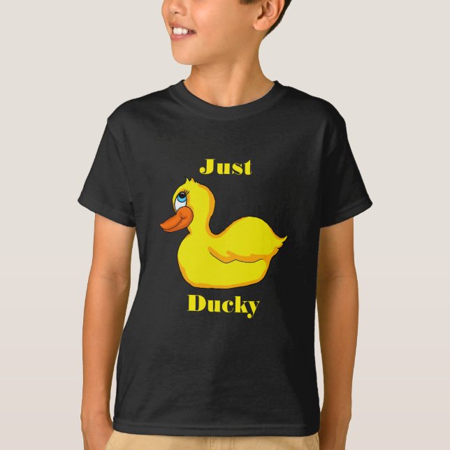 Just Ducky Yellow Duck Boys T-Shirt (Front)