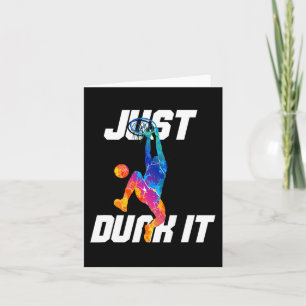 Just Dunk It! Basketball Player Slam Dunk Card