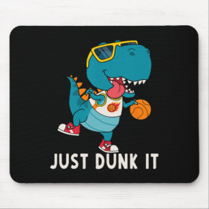 Just Dunk It Fun Dinosaur Basketball League Slam D Mouse Pad