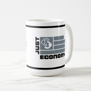 Just Economy Coffee Mug grey and black