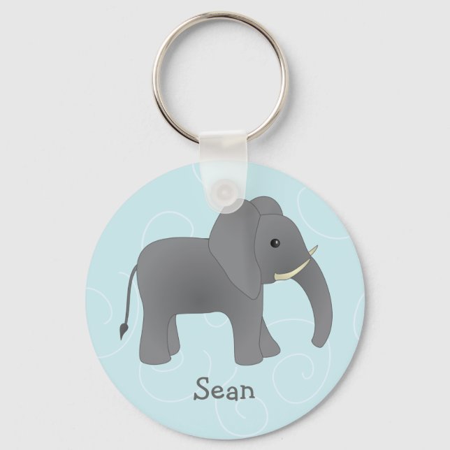 Just Elephant Keychain (Front)