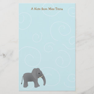 Just Elephant Stationery