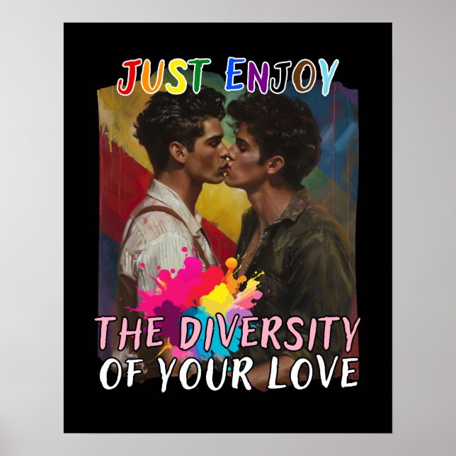 Just Enjoy the Diversity of Your Love - Man Poster (Front)