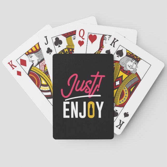 Just Enjoy With Beer Playing Cards (Back)