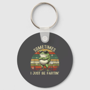 Just Farting Sometimes I Frog Lovers Keychain