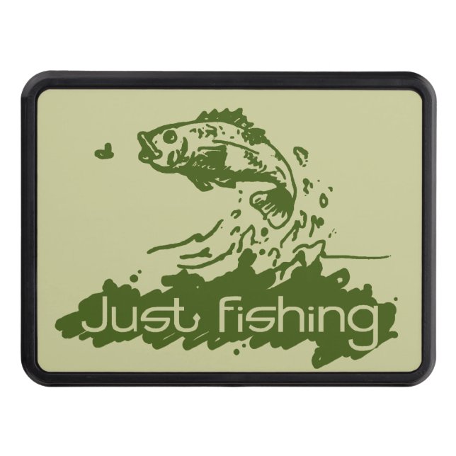 Just fishing green hitch cover (Front)