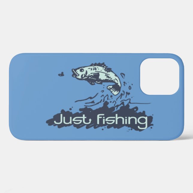 Just fishing mens blue iphone case (Back (Horizontal))