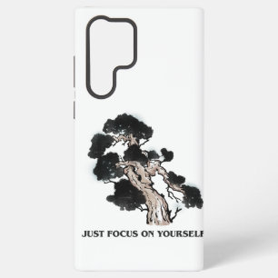 "Just Focus On Yourself" Zen Bonsai Tree Phone  Samsung Galaxy Case