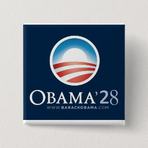 Just for fun Obama 2028 button! 2 Inch Square Button