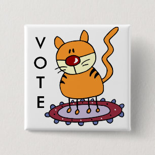 JUST FOR FUN VOTE! 2 INCH SQUARE BUTTON