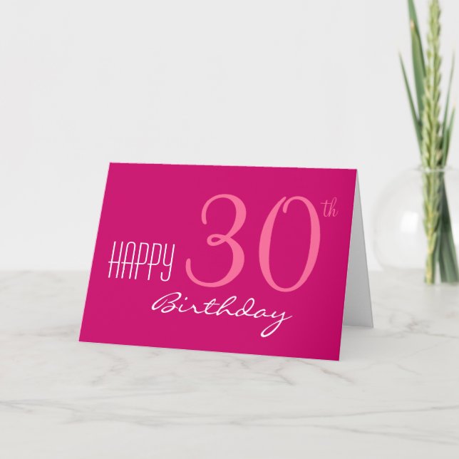 Just for Her 30th Birthday Card (Front)