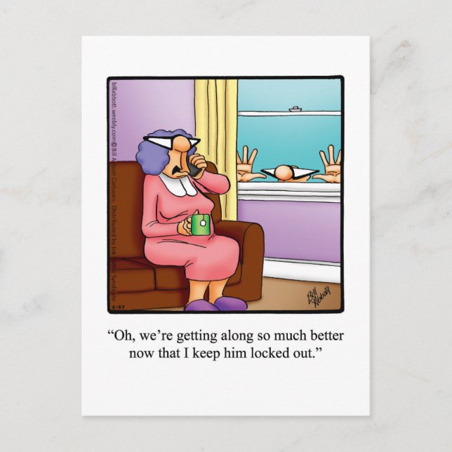 Just For Laughs Humourous Postcard (Front)