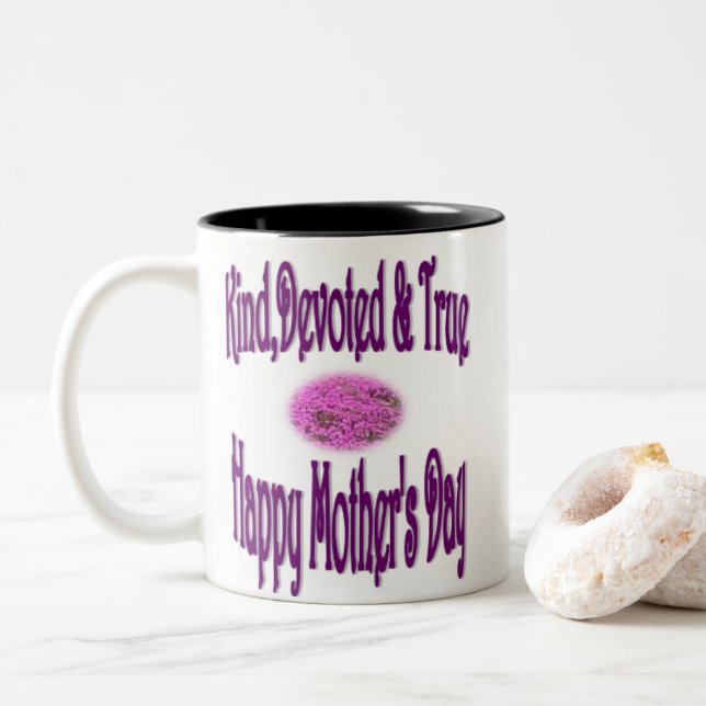 Just for Mom Two-Tone Coffee Mug (With Donut)