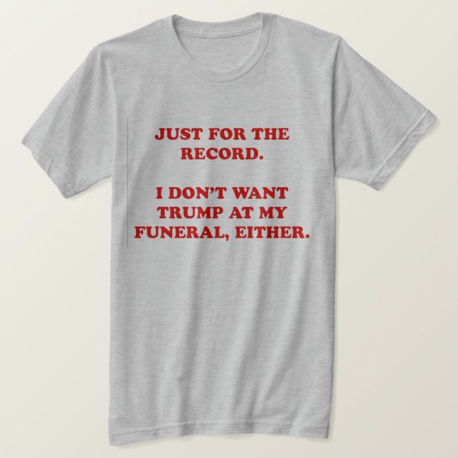 just for the record T-Shirt (Design Front)