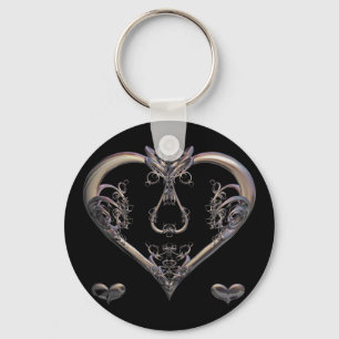 Just for You Button Key Ring