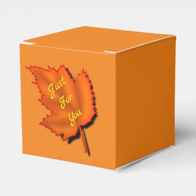 Just For You  Favor Box (Front Side)